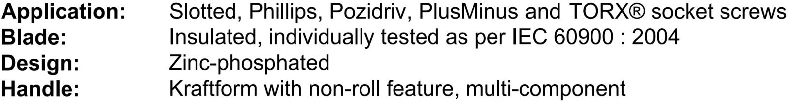מברג מבודד WERA פיליפס שטוח פוזידרייב כוכב
